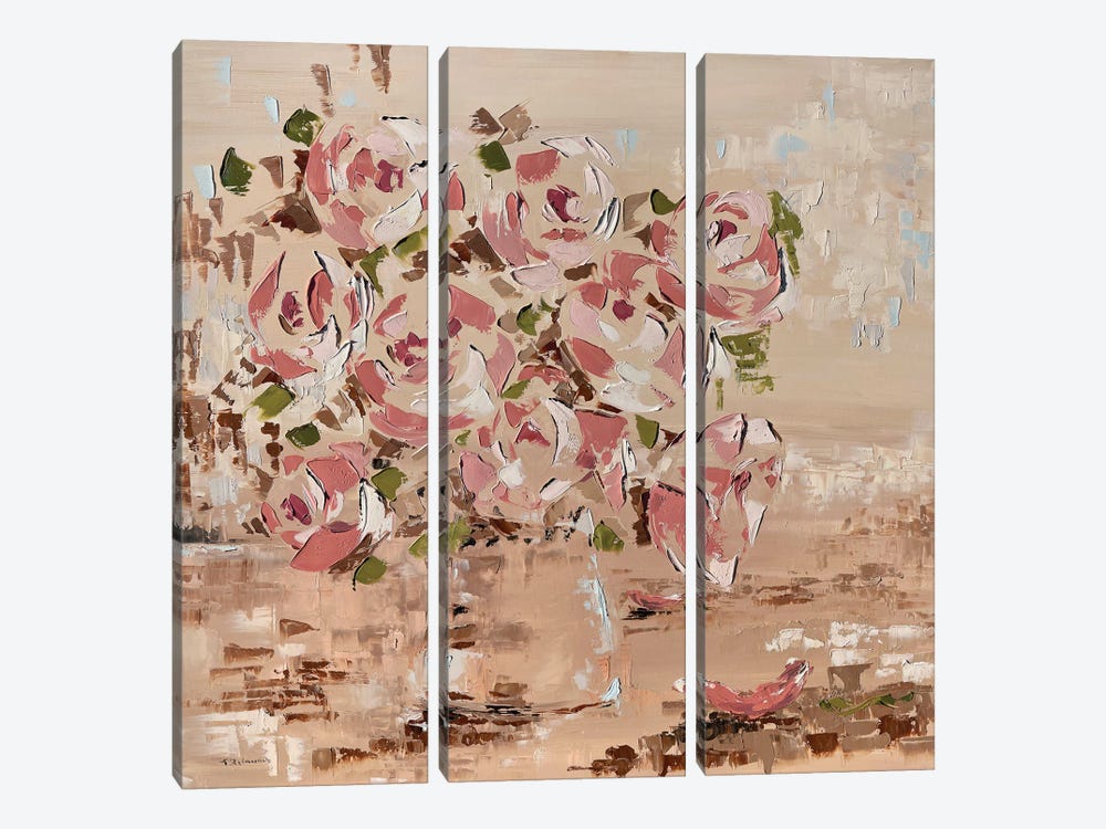 Roses by Tanya Stefanovich 3-piece Canvas Wall Art