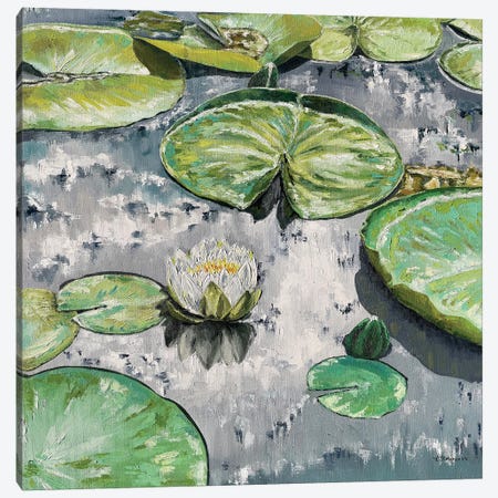 Water Lilies II Canvas Print #TSF42} by Tanya Stefanovich Canvas Art