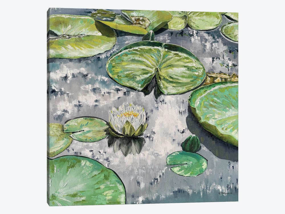 Water Lilies II by Tanya Stefanovich 1-piece Canvas Art