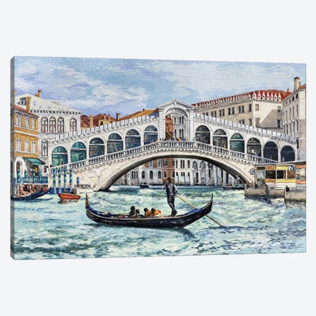 Venice, Rialto Bridge Canvas Print #TSF57} by Tanya Stefanovich Canvas Art