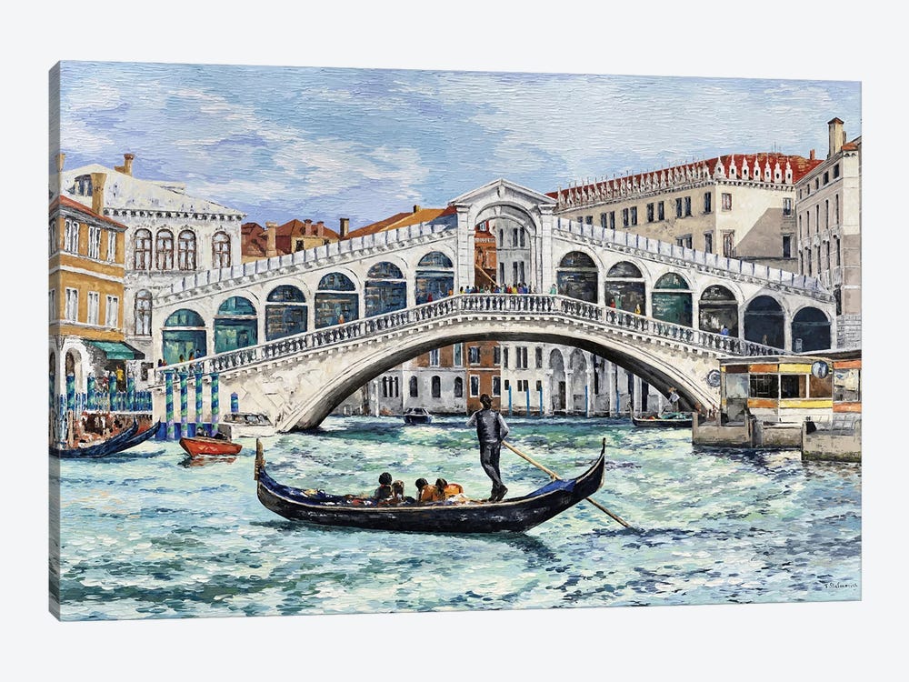 Venice, Rialto Bridge by Tanya Stefanovich 1-piece Canvas Artwork