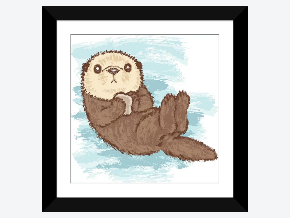 To my significant otter.. Art Print by Katy Design Co.
