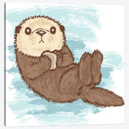 cute baby otter drawing