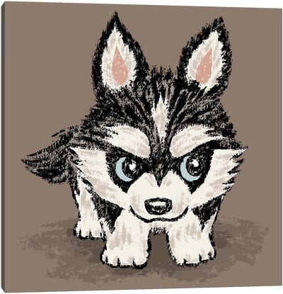 Siberian Husky Puppy Canvas Art Print - Toru Sanogawa