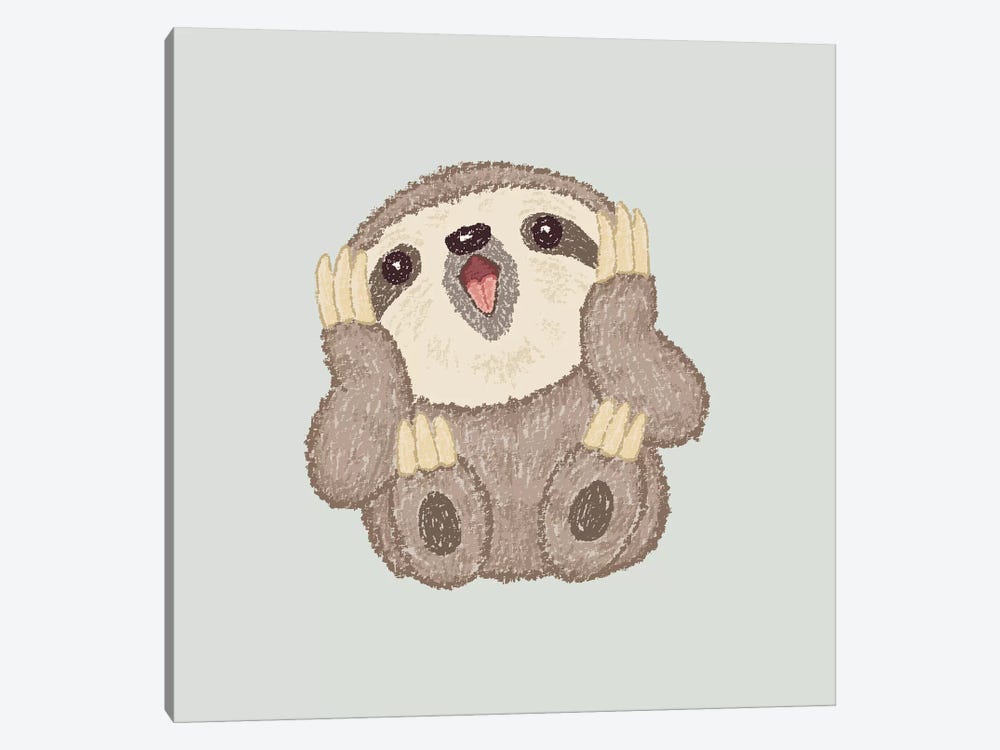Surprised Sloth by Toru Sanogawa 1-piece Canvas Artwork