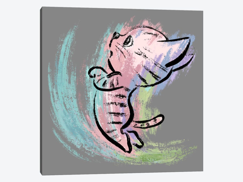 Jumping Kitten by Toru Sanogawa 1-piece Canvas Wall Art