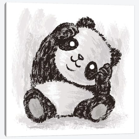 Cute Panda Canvas Print #TSG34} by Toru Sanogawa Canvas Art Print