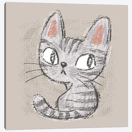 American Shorthair Kitten Canvas Print #TSG3} by Toru Sanogawa Art Print