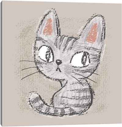American Shorthair Kitten Canvas Art Print - Toru Sanogawa