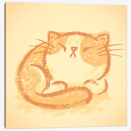Impudent Cat Takes A Nap Canvas Print #TSG77} by Toru Sanogawa Canvas Print