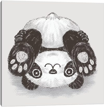 Panda Upside-Down Canvas Art Print - Toru Sanogawa