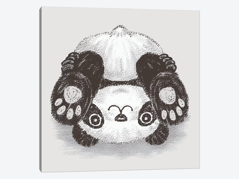 Panda Upside-Down by Toru Sanogawa 1-piece Canvas Print