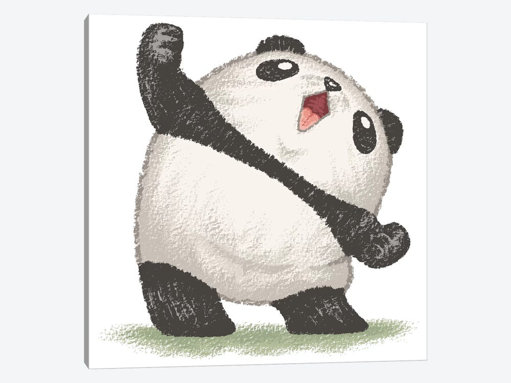 Panda's Joy Of The Victory by Toru Sanogawa 1-piece Art Print