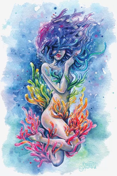 Aura by Tanya Shatseva framed canvas print