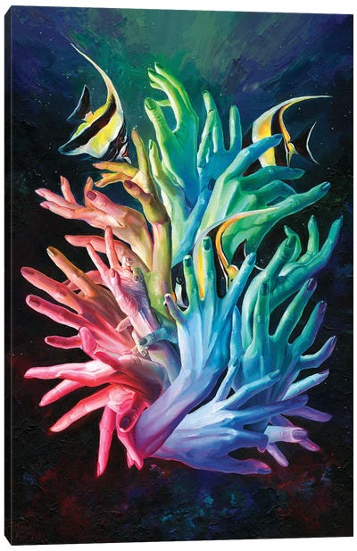 Ontology of Touch Canvas Art Print - Eva Gamayun