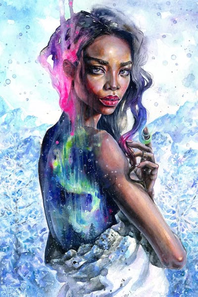 Northern Lights by Tanya Shatseva metal wall art