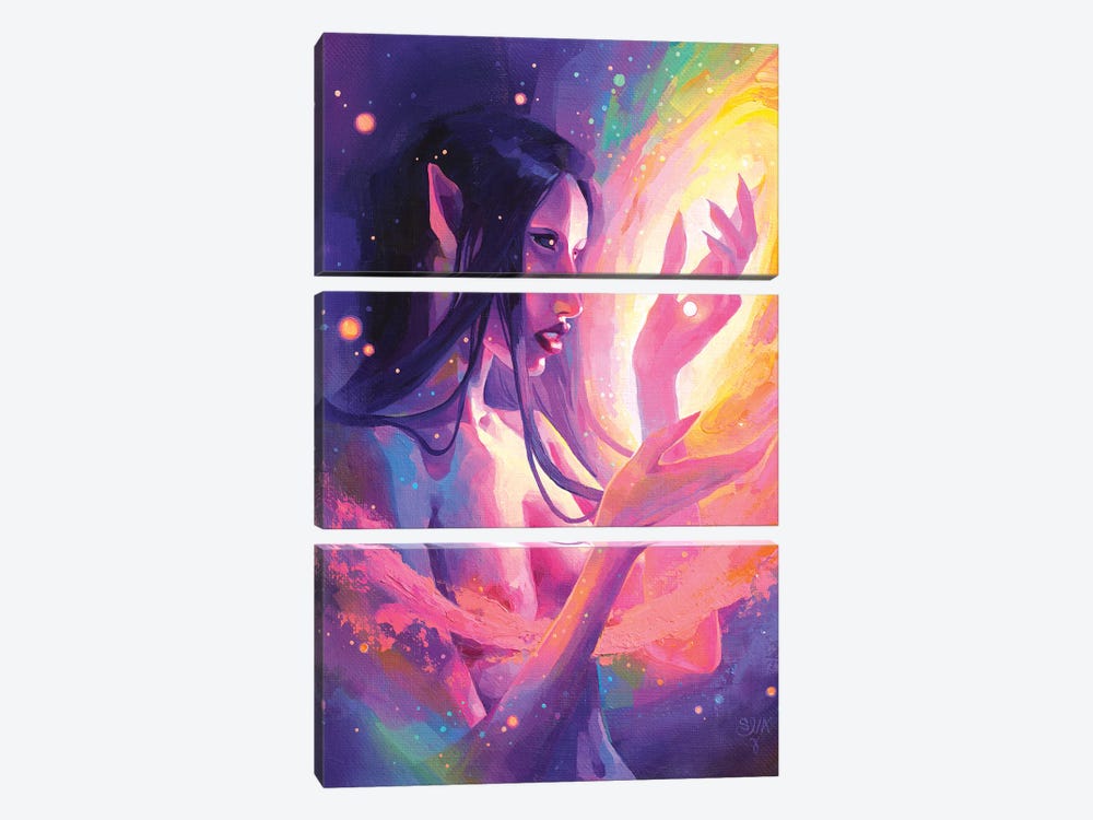 The Demon's Delusion by Eva Gamayun 3-piece Canvas Wall Art