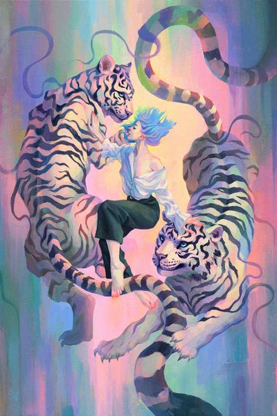 Dancing With Tigers by Eva Gamayun canvas print