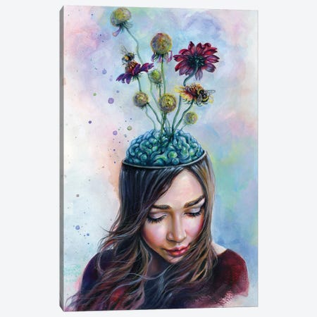 Pollination Canvas Print #TSH14} by Tanya Shatseva Canvas Wall Art