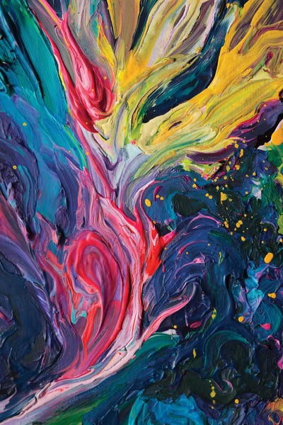 Bird Flower by Tanya Shatseva metal wall art