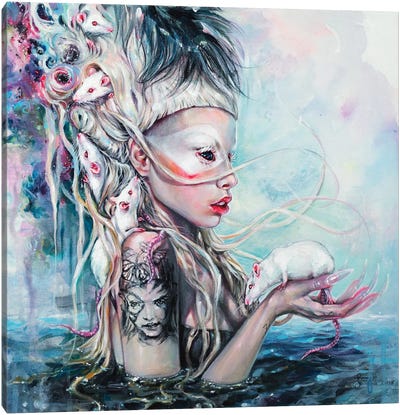 Yolandi The Rat Mistress Canvas Art Print - Tanya Shatseva