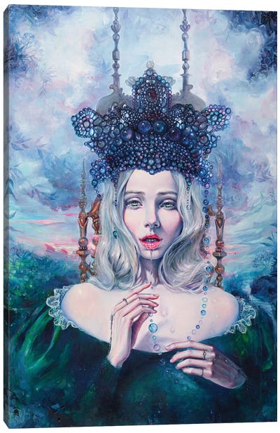 Self-Crowned Canvas Art Print - Tanya Shatseva