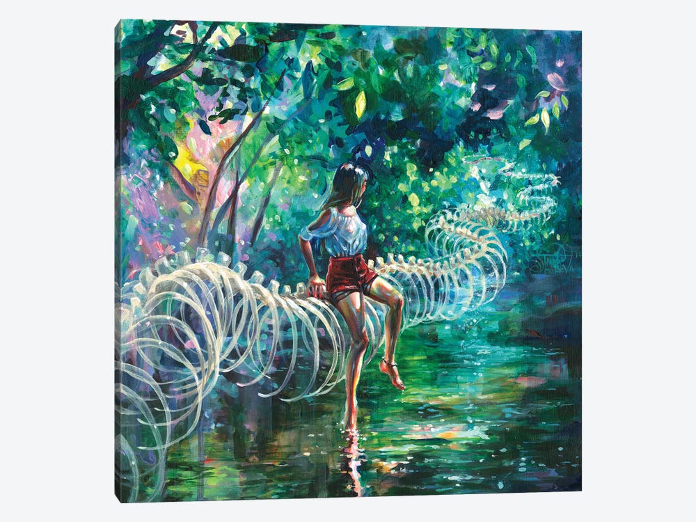 Dopamine Jungle 1-piece Canvas Print