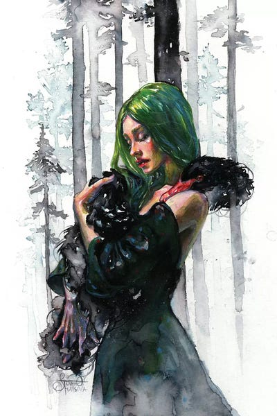 Black Swan Feelings by Tanya Shatseva metal wall art