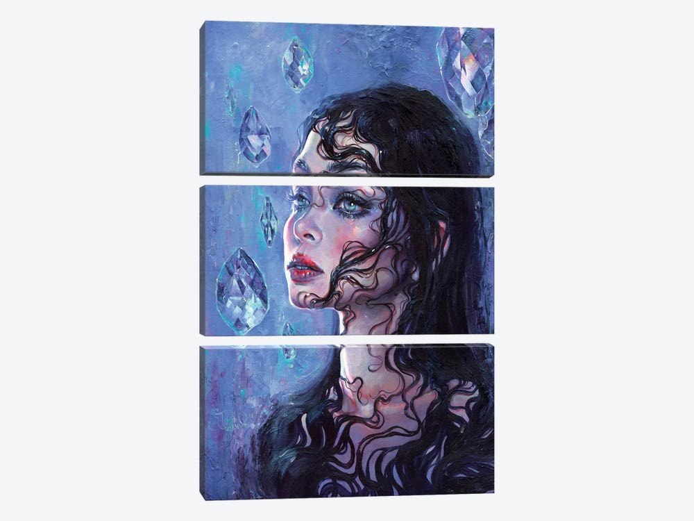 Phantom Rain by Eva Gamayun 3-piece Canvas Art Print