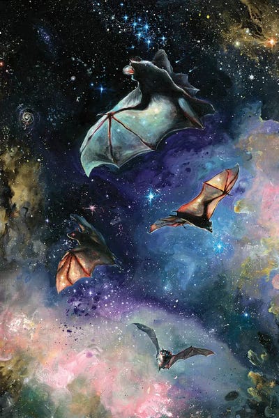 Scream Of A Great Bat by Tanya Shatseva metal wall art