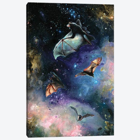 Scream Of A Great Bat Canvas Print #TSH60} by Tanya Shatseva Canvas Wall Art