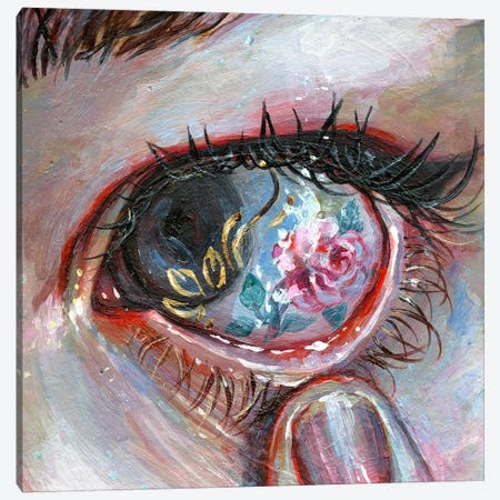 Beauty In The Eye Canvas Print #TSH64} by Eva Gamayun Canvas Print