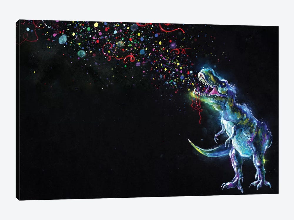 Crystal T-Rex by Tanya Shatseva 1-piece Canvas Artwork