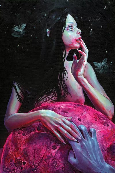 Lunacy by Tanya Shatseva metal wall art