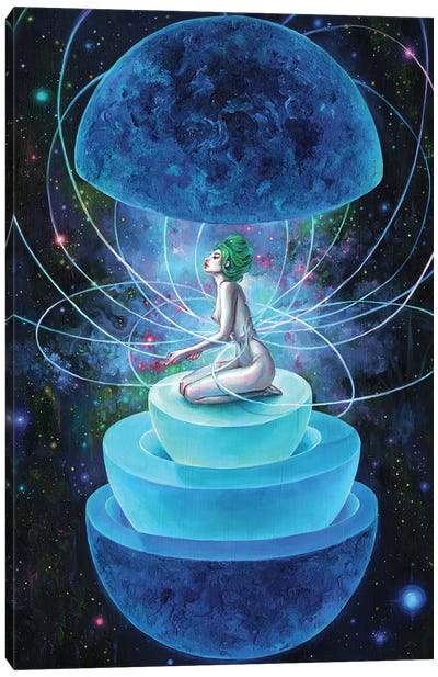 Neutron Seppuku Canvas Art Print - Illuminated Dreamscapes
