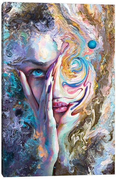 Swirling Sensation Canvas Art Print - Psychedelic Dreamscapes