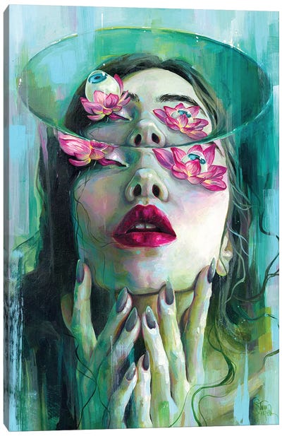 Refraction Of The Spotless Mind Canvas Art Print - Pop Surrealism & Lowbrow Art