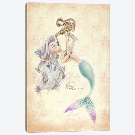 Ste-Anne Mermaid Saxphonist Canvas Print #TSI11} by Anastasia Tsai Canvas Art