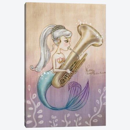 Ste-Anne Mermaid Tubaist Canvas Print #TSI14} by Anastasia Tsai Canvas Art Print