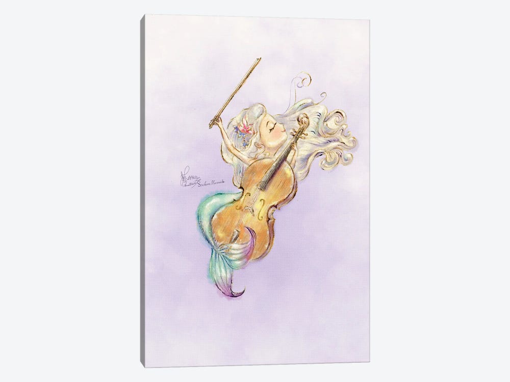 Ste-Anne Mermaid Cellist by Anastasia Tsai 1-piece Canvas Artwork