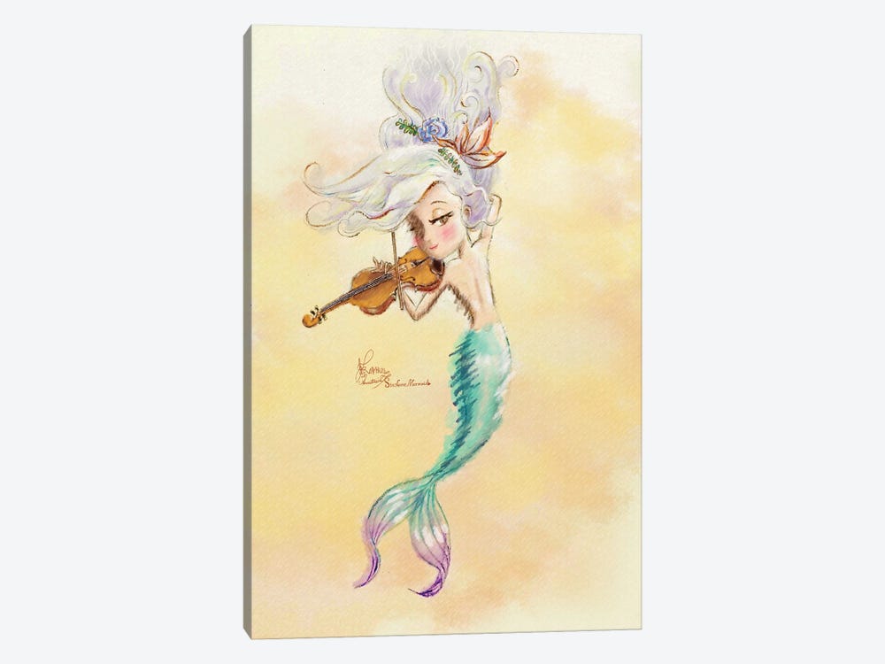 Ste-Anne Mermaid Violinist by Anastasia Tsai 1-piece Art Print