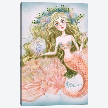 Ste-Anne Mermaid Mermay Friends Canvas Print #TSI22} by Anastasia Tsai Canvas Art Print