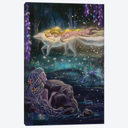 Ste-Anne Mermaid Eira And Ava Canvas Print #TSI23} by Anastasia Tsai Art Print