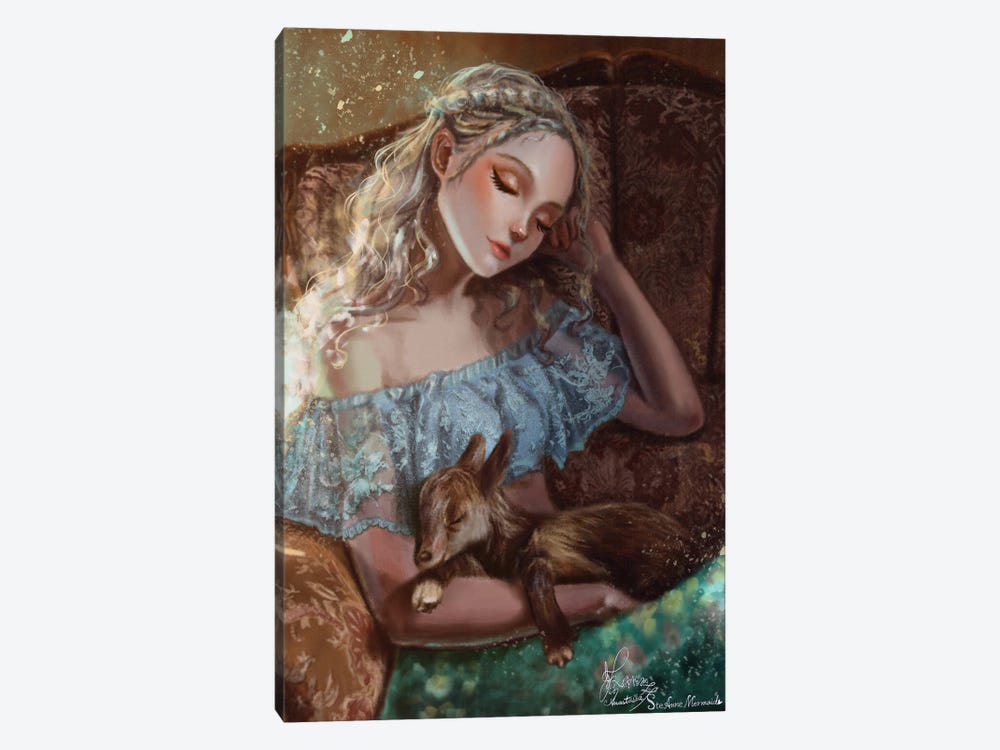 Ste-Anne Mermaid Baby Lamb by Anastasia Tsai 1-piece Canvas Art Print