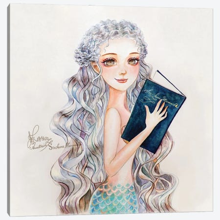 Ste-Anne Mermaid Portrait Canvas Print #TSI27} by Anastasia Tsai Canvas Artwork