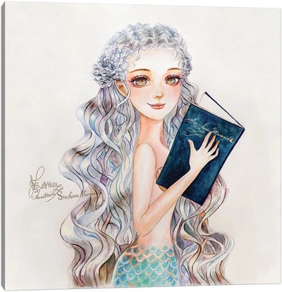 Ste-Anne Mermaid Portrait Canvas Art Print - Anastasia Tsai