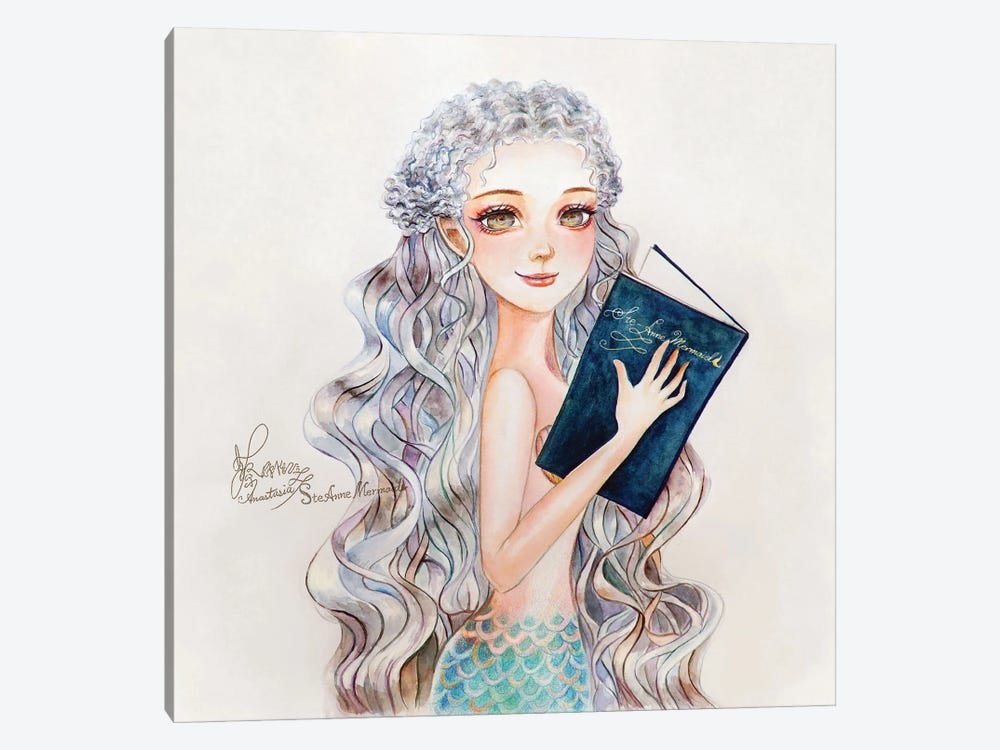 Ste-Anne Mermaid Portrait by Anastasia Tsai 1-piece Art Print