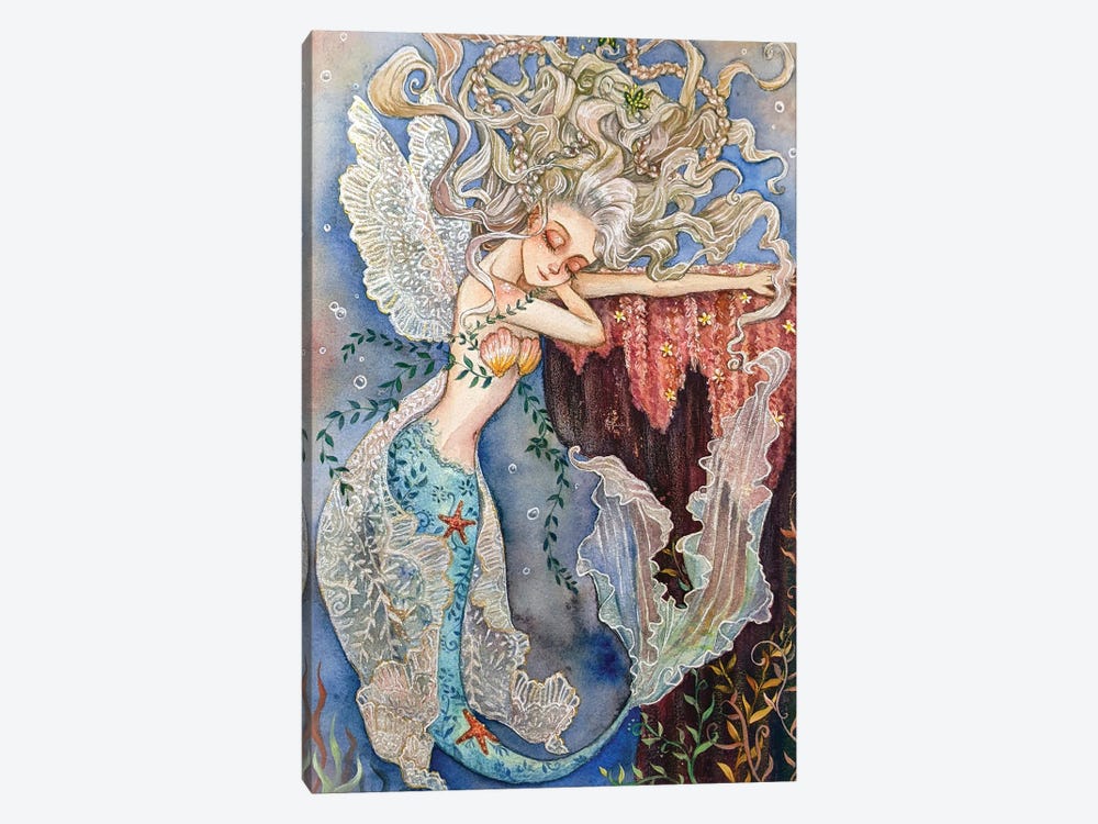 Ste-Anne Mermaid Lace Wings by Anastasia Tsai 1-piece Art Print