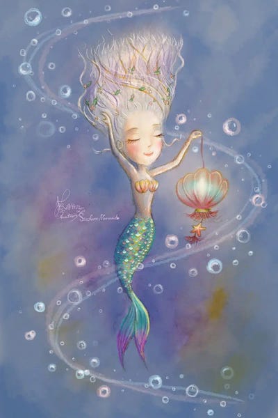 Mermaids: Ste-Anne Mermaid Dancing With Lantern by Anastasia Tsai