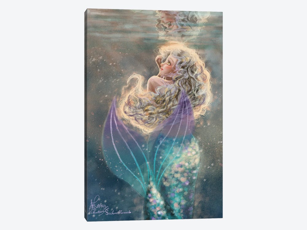 Ste-Anne Mermaid Under The Water by Anastasia Tsai 1-piece Art Print